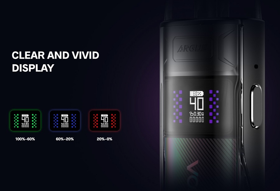Voopoo Argus E40 displej